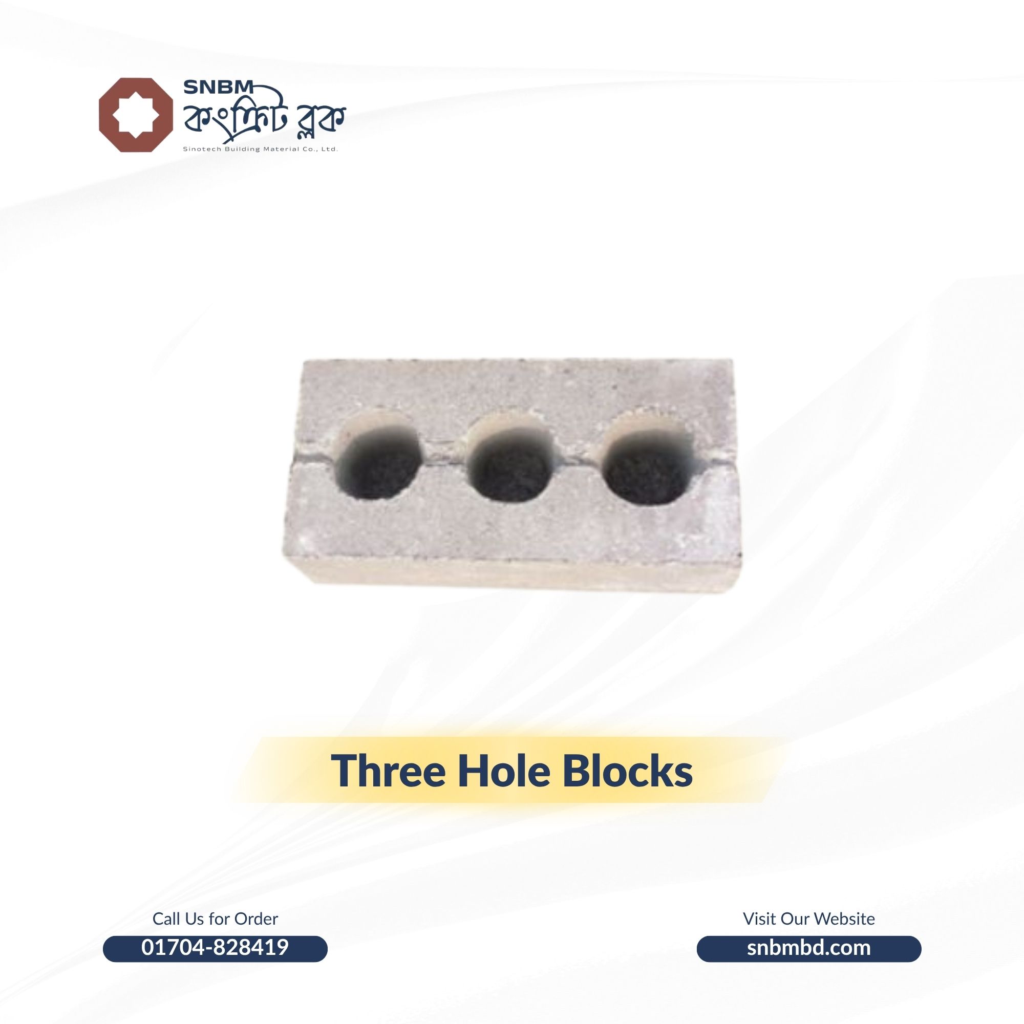 Three Holes Block